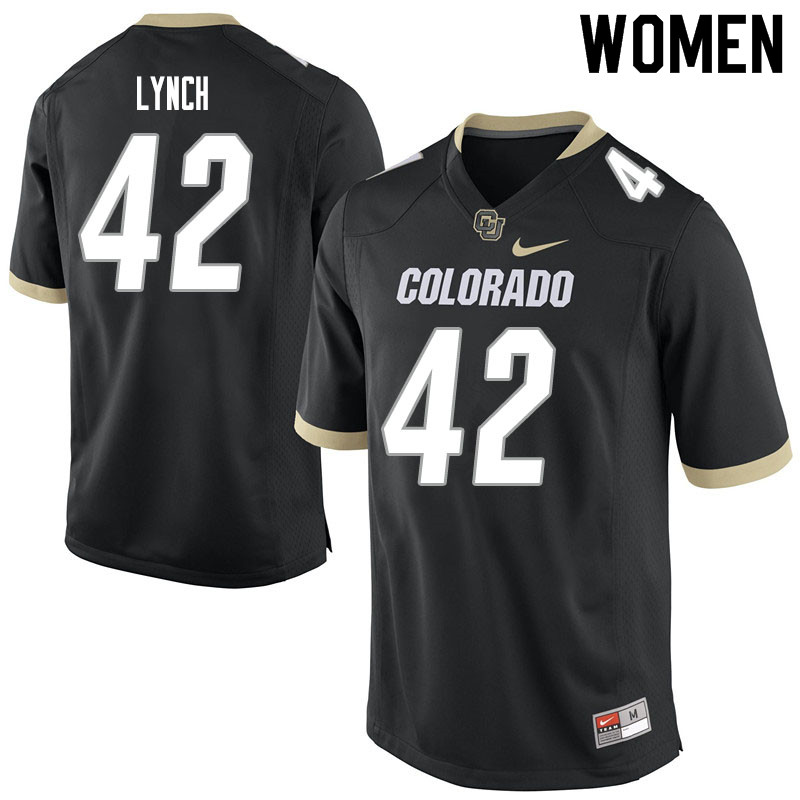 Women #42 Devin Lynch Colorado Buffaloes College Football Jerseys Sale-Black